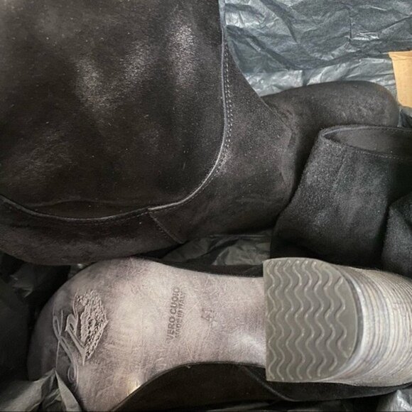 Free People FP New Dakota Leather Suede Slouchy Boot Boots Booties Heels 41 - Picture 7 of 16